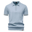 Camisa Polo Masculina Casual com Zíper Quebec