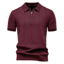 Camisa Polo Masculina Casual com Zíper Quebec