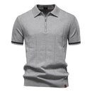 Camisa Polo Masculina Casual com Zíper Quebec