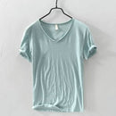 Camiseta Masculina Gola V Slim Vila Velha